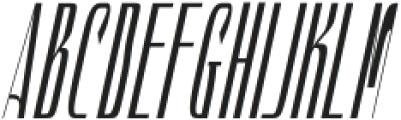 Hautte Semi Bold Italic Ultra Condensed otf (600) Font UPPERCASE