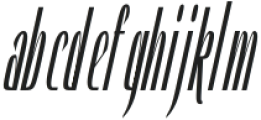 Hautte Semi Bold Italic Ultra Condensed otf (600) Font LOWERCASE