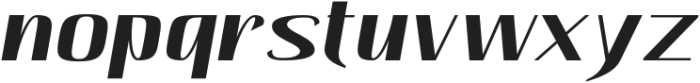 Hautte Semi Bold Italic otf (600) Font LOWERCASE