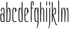 Hautte Thin Extra Condensed otf (100) Font LOWERCASE