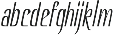 Hautte Thin Italic Condensed otf (100) Font LOWERCASE