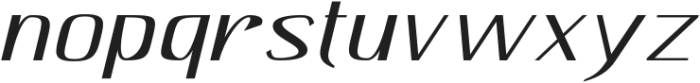 Hautte Thin Italic Expanded otf (100) Font LOWERCASE
