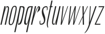 Hautte Thin Italic Extra Condensed otf (100) Font LOWERCASE