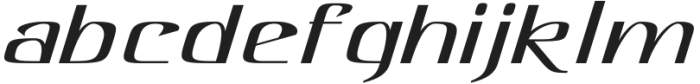 Hautte Thin Italic Extra Expanded otf (100) Font LOWERCASE