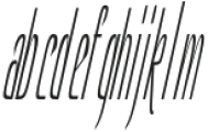 Hautte Thin Italic Ultra Condensed otf (100) Font LOWERCASE