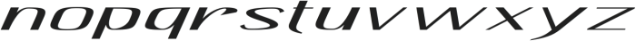 Hautte Thin Italic Ultra Expanded otf (100) Font LOWERCASE
