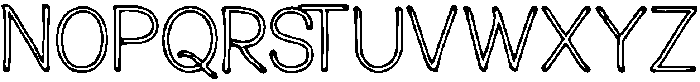 Haxevo ttf (400) Font UPPERCASE