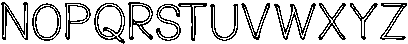 Haxevo ttf (400) Font LOWERCASE