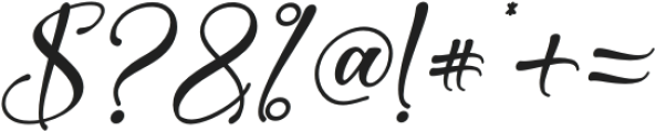 Hay Santa Italic otf (400) Font OTHER CHARS