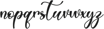 Hay Santa Italic otf (400) Font LOWERCASE