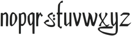 Hayatun otf (400) Font LOWERCASE