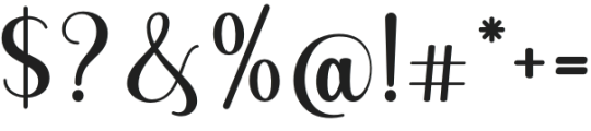 Hayda Script Regular otf (400) Font OTHER CHARS