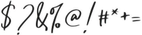 Hayira Signature Regular otf (400) Font OTHER CHARS