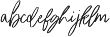 Hayira Signature Regular otf (400) Font LOWERCASE