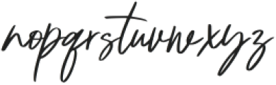 Hayira Signature Regular otf (400) Font LOWERCASE