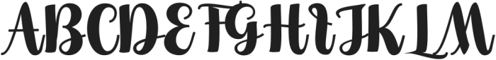 Hayla-Regular otf (400) Font UPPERCASE