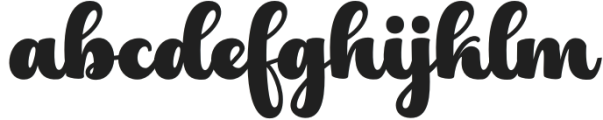 Hayla-Regular otf (400) Font LOWERCASE