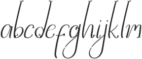 Hayletta otf (400) Font LOWERCASE