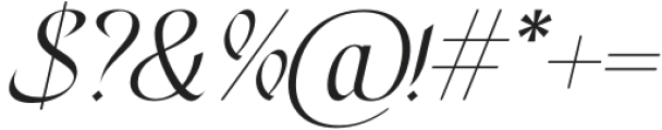 Haymila Italic otf (400) Font OTHER CHARS