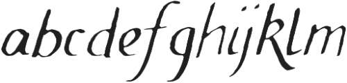 Hayrah Hand Script Light otf (300) Font LOWERCASE