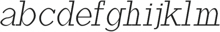 Haytham Light Italic otf (300) Font LOWERCASE