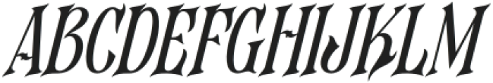 Hazelgen Italic otf (400) Font UPPERCASE