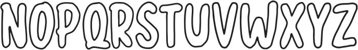 halloween outline otf (400) Font LOWERCASE