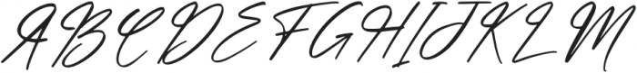 hand script Italic otf (400) Font UPPERCASE