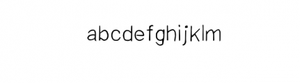 HabelRegular.otf Font LOWERCASE