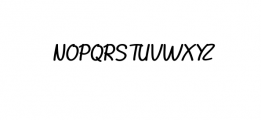 HambuRadul-Italic.ttf Font UPPERCASE