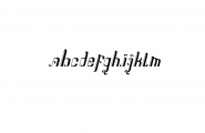 Hanaka-Regular.ttf Font LOWERCASE