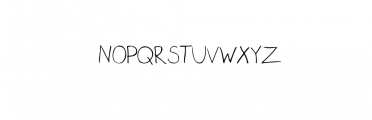 Hand Drawn Letters Font UPPERCASE