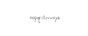 Hand Drawn Letters Font LOWERCASE