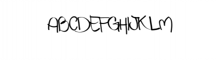 Handabit Font UPPERCASE