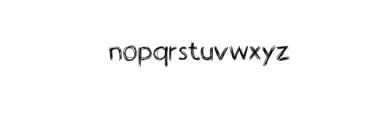 Handodle.otf Font LOWERCASE