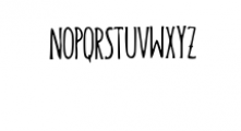 Handwritten Font ANOREXIA Font UPPERCASE