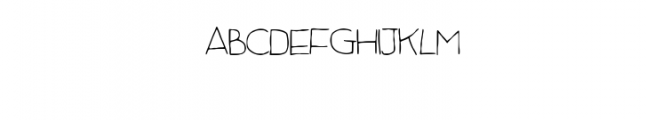 Handwritten Font Bad Student Font UPPERCASE