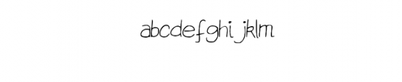 Handwritten Font Bad Student Font LOWERCASE