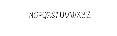 Handwritten Font CGphyAnn Font UPPERCASE