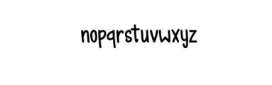 Happy Ending Font LOWERCASE