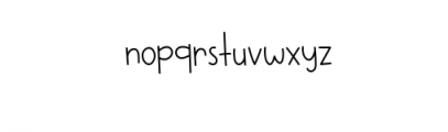 Happy Monday Font LOWERCASE