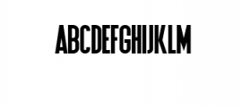 Hardline.ttf Font UPPERCASE