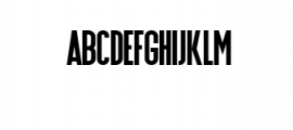 Hardline.ttf Font LOWERCASE