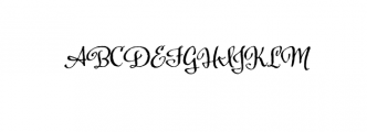 Harlean.otf Font UPPERCASE