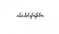 Harlean.otf Font LOWERCASE