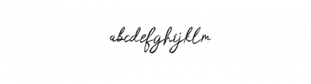 HasitaHillary-Brush.otf Font LOWERCASE