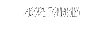 Hawa Signature Typeface Font UPPERCASE