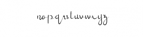 HazelnutSmooth-Handwriting.otf Font LOWERCASE