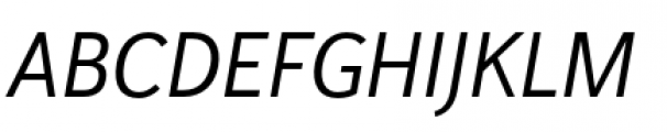 Haboro Sans Condensed Regular Italic Font UPPERCASE