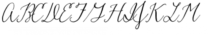 Hadley Script Font UPPERCASE